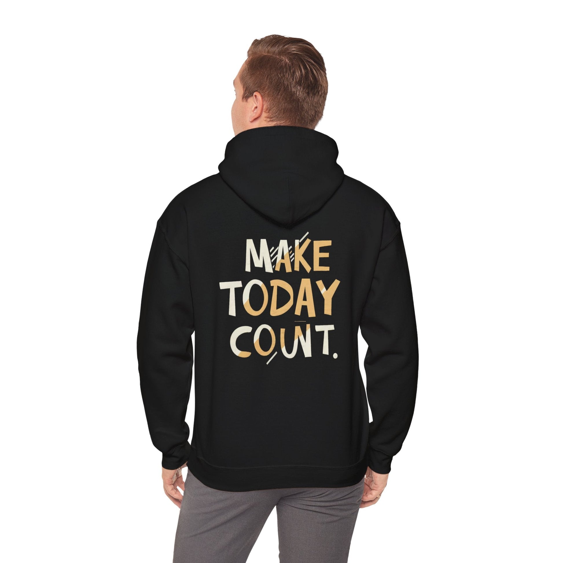 Stay Wild and Free! and Make Today COUNT! Unisex Heavy Blend™ Hooded Sweatshirt - EternalAscension