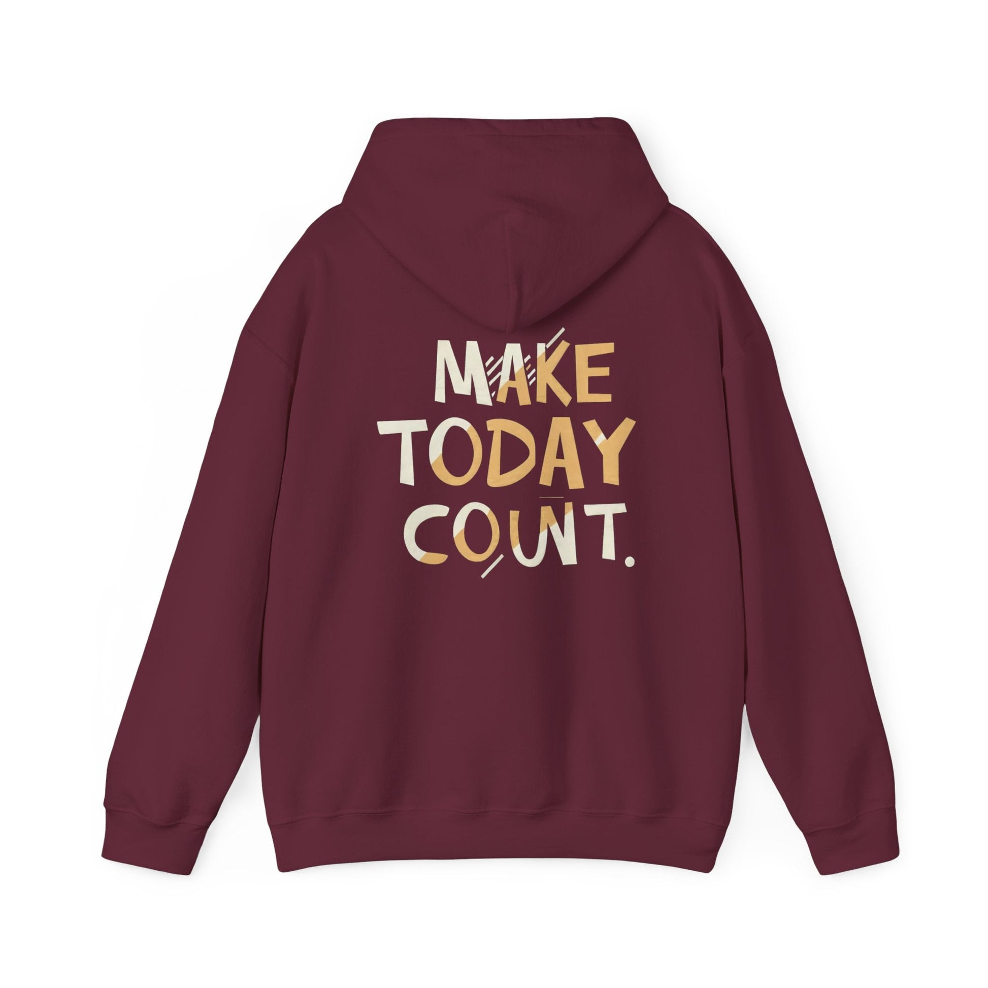 Stay Wild and Free! and Make Today COUNT! Unisex Heavy Blend™ Hooded Sweatshirt - EternalAscension