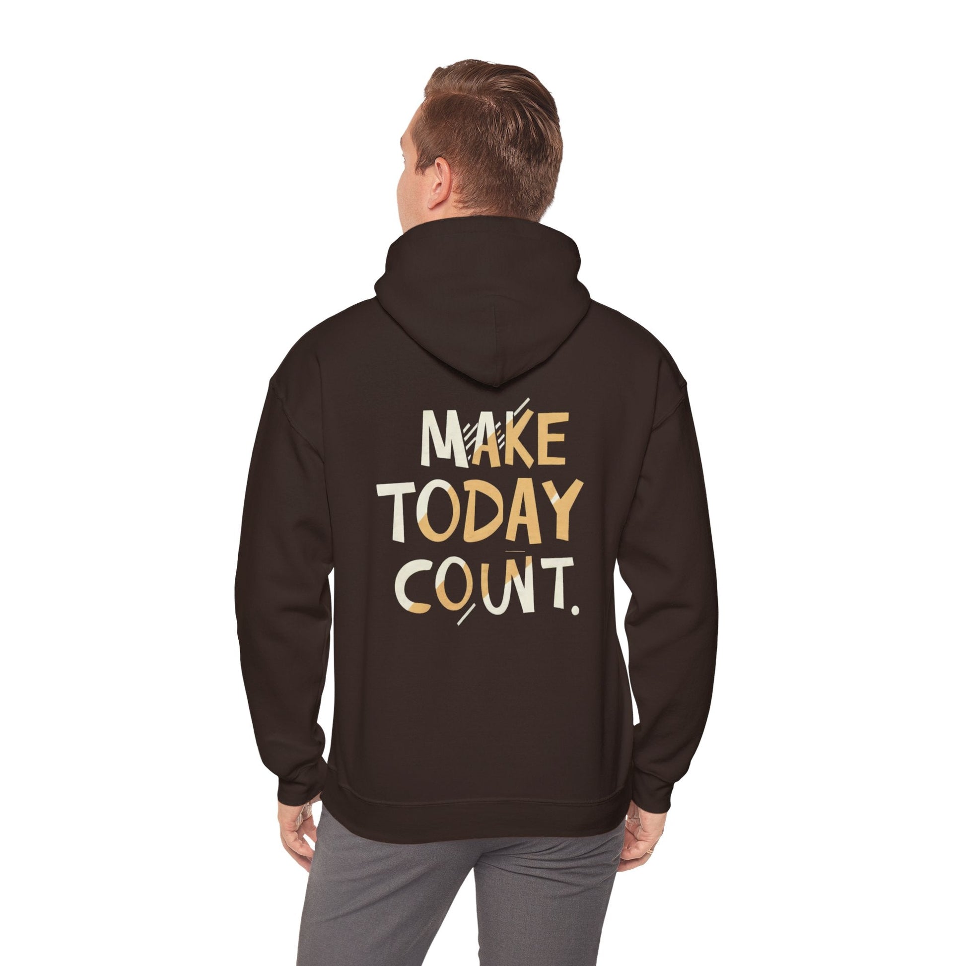 Stay Wild and Free! and Make Today COUNT! Unisex Heavy Blend™ Hooded Sweatshirt - EternalAscension