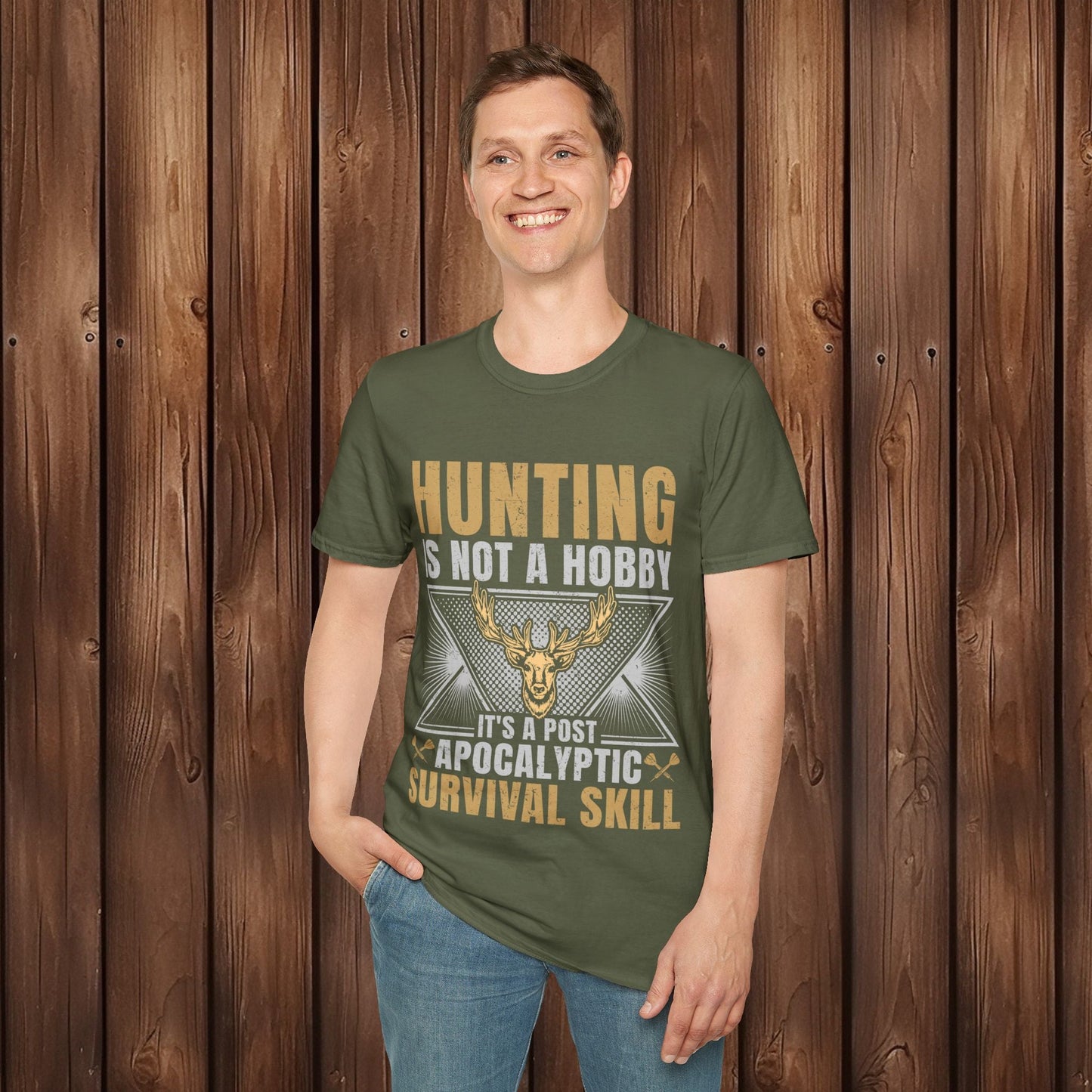Survivalist Hunter Softstyle T-Shirt - EternalAscension