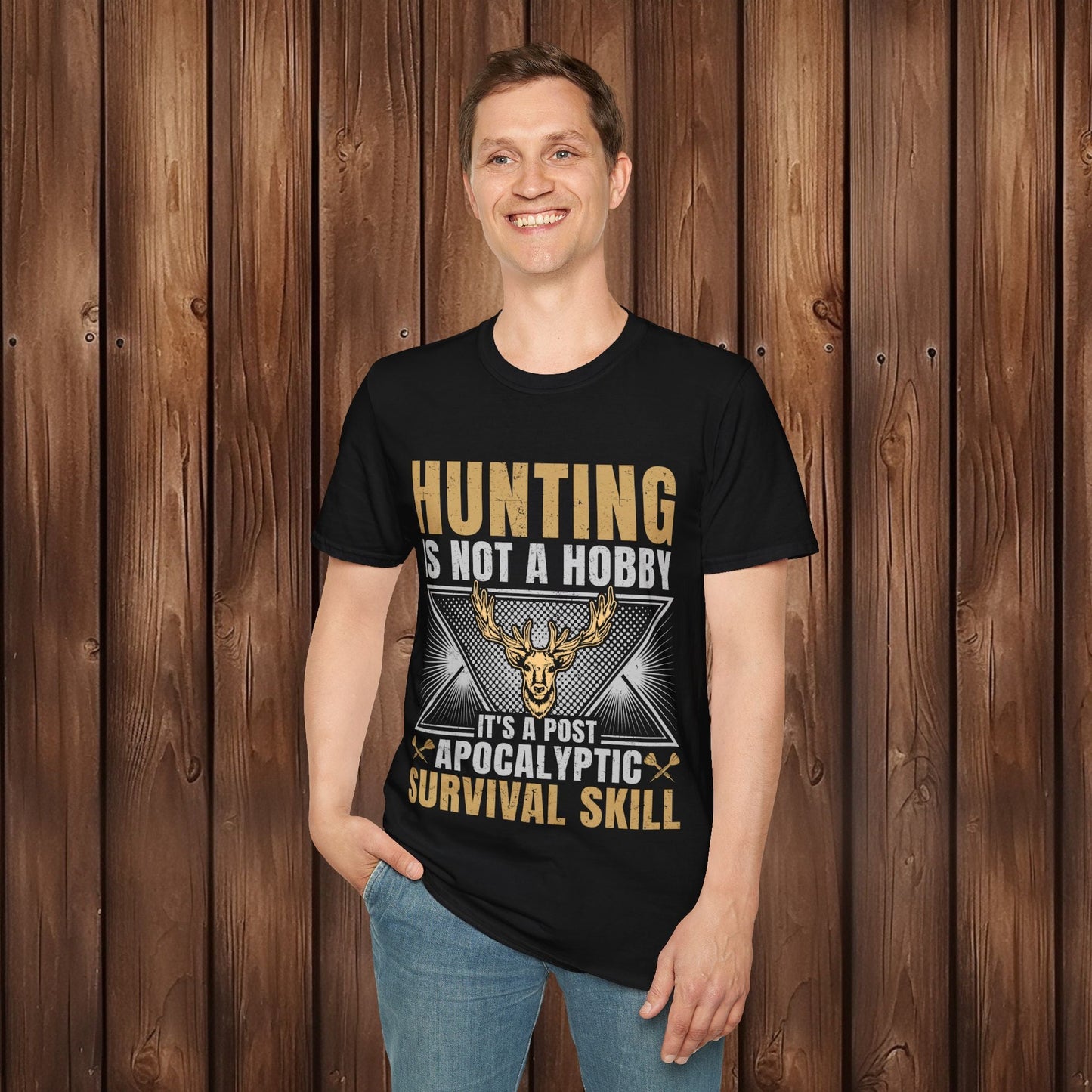 Survivalist Hunter Softstyle T-Shirt - EternalAscension