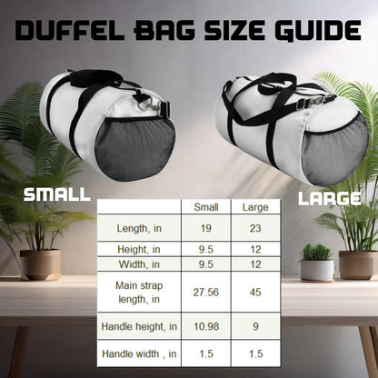 Swirling Duffel Bag - Never Give Up Inspirational Quote - EternalAscension