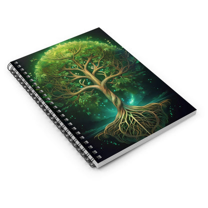 The Luminous Life Tree Spiral Notebook - Ruled Line - EternalAscension
