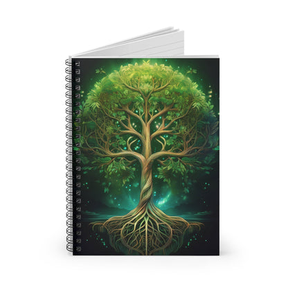 The Luminous Life Tree Spiral Notebook - Ruled Line - EternalAscension