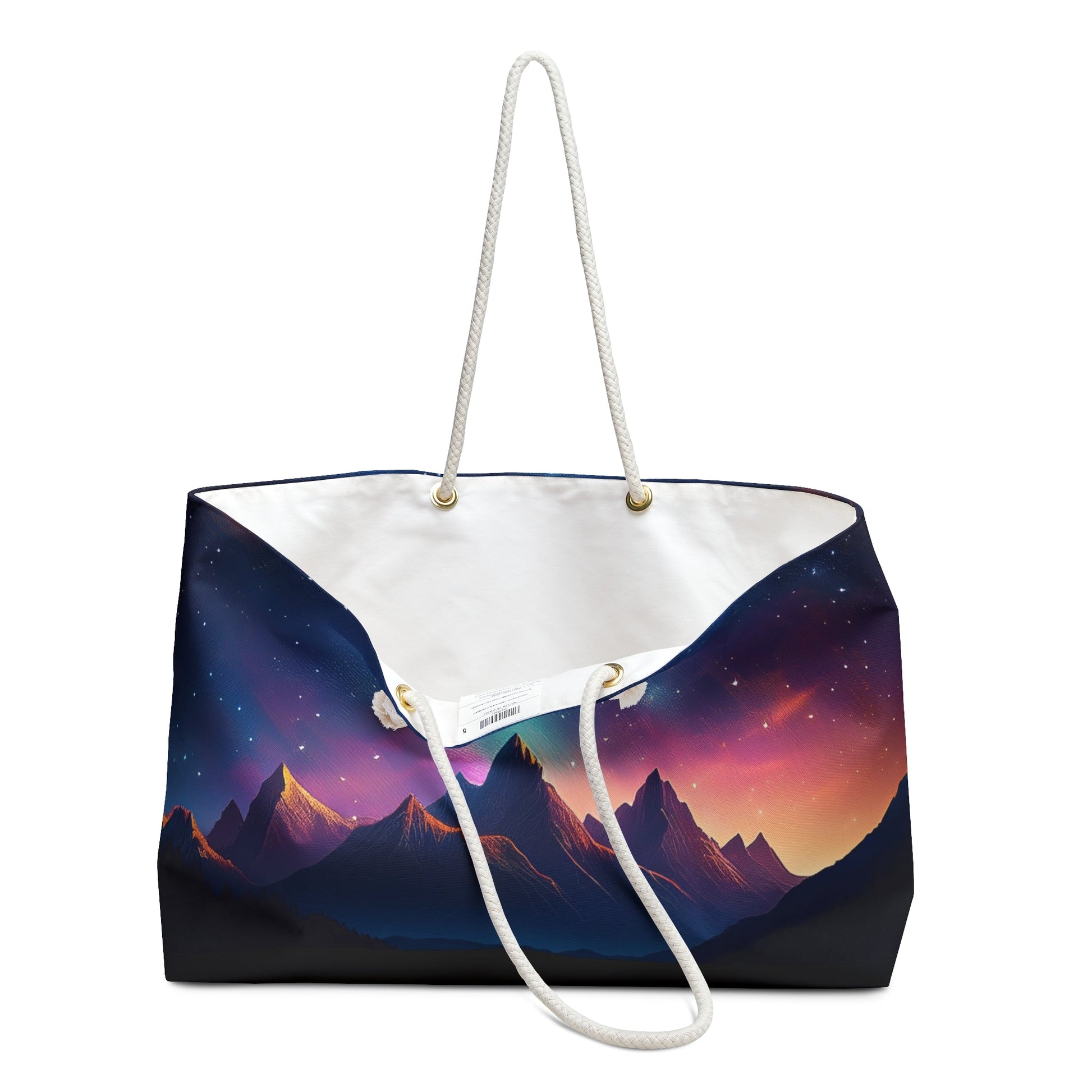 Tote Bag Night Sky Mountain Range - EternalAscension
