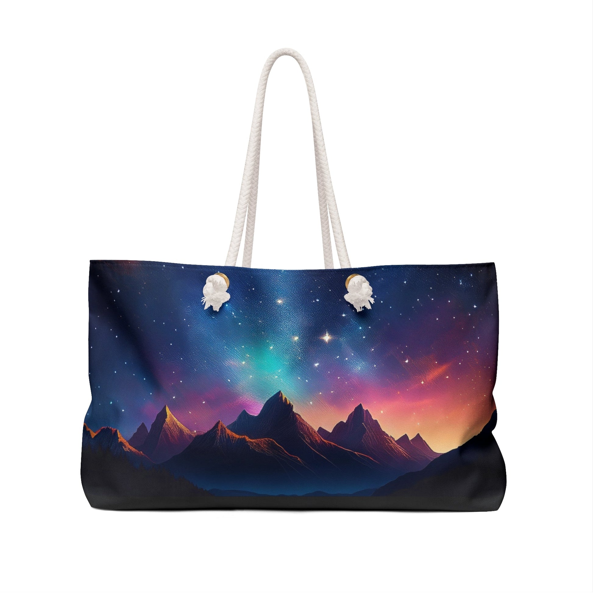 Tote Bag Night Sky Mountain Range - EternalAscension