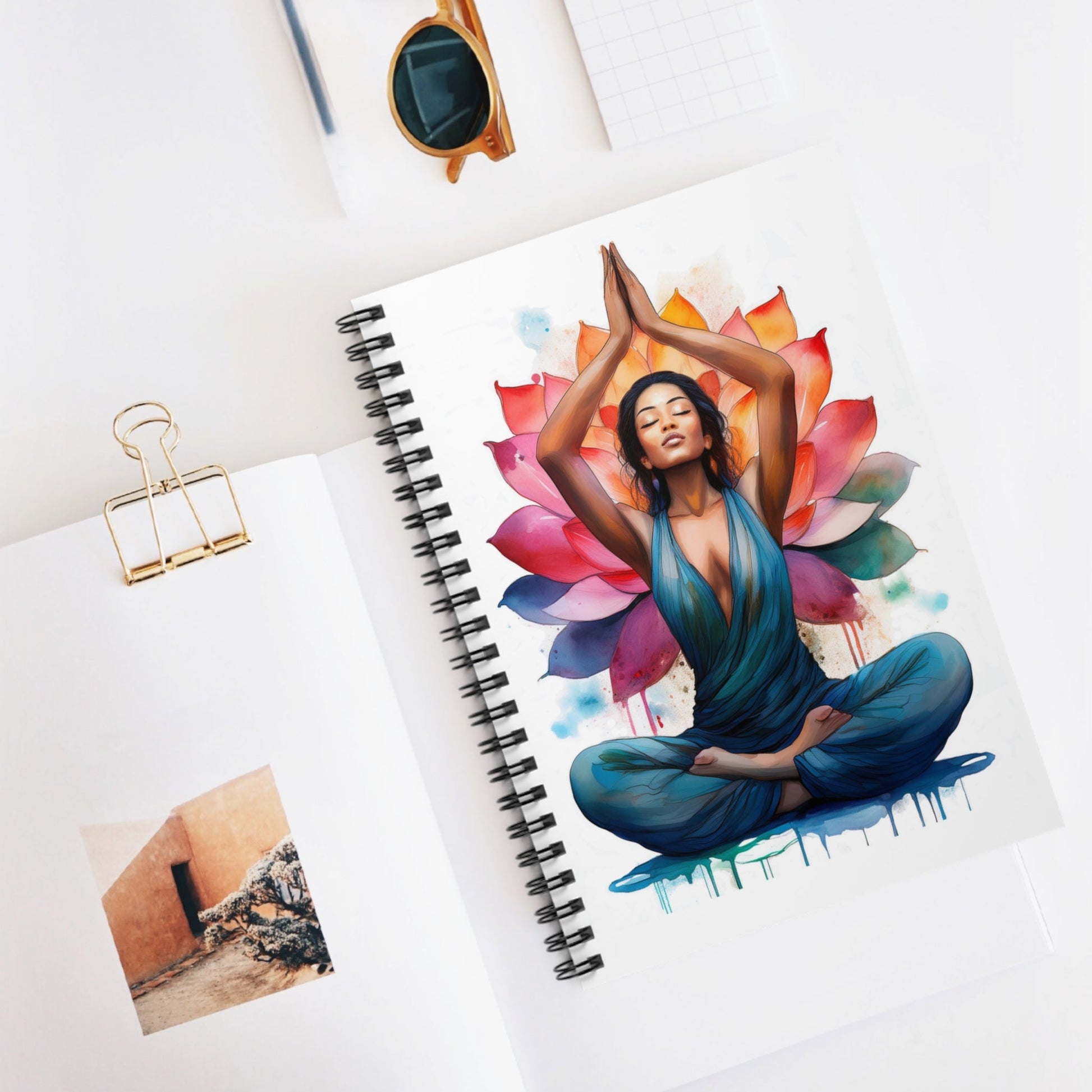 Tranquility and Enlightenment Spiral Notebook - Ruled Line - EternalAscension