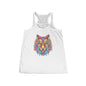 Tribal Mystic Wolf Women's Flowy Racerback Tank - EternalAscension