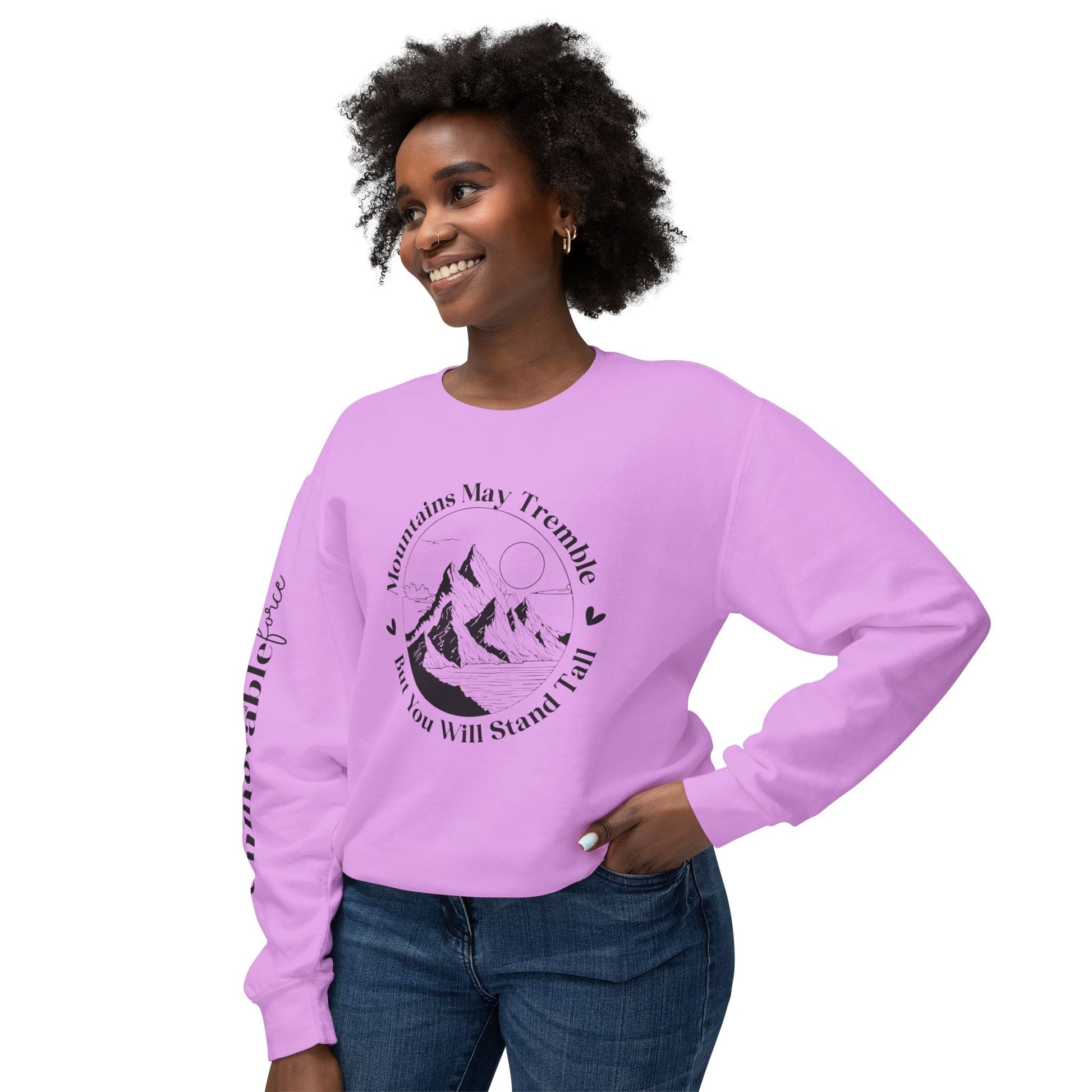 Unmovable Force! Unisex Lightweight Crewneck Sweatshirt - EternalAscension