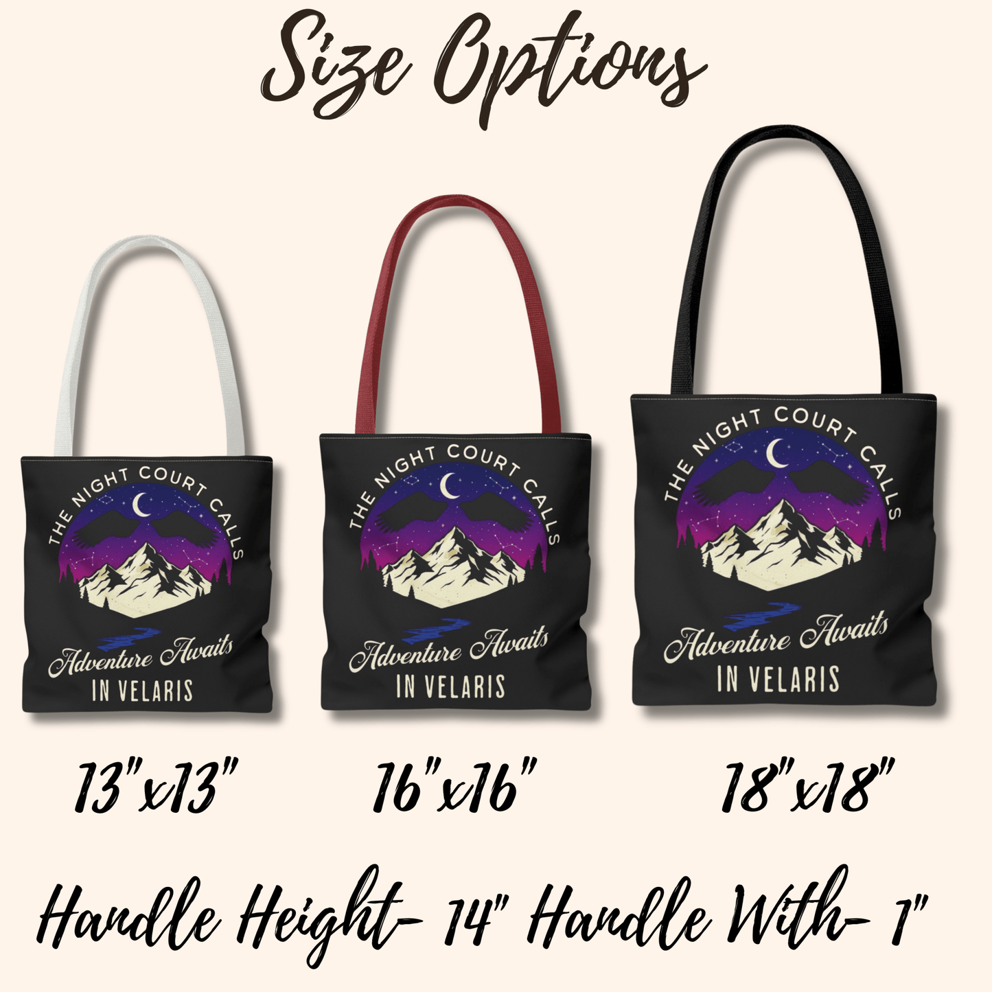 Velaris Adventure Awaits Tote Bag, ACOTAR Book Lover Gift, The Night Court Calls Bag, Bookish Tote, Booktok Merchandise - EternalAscension