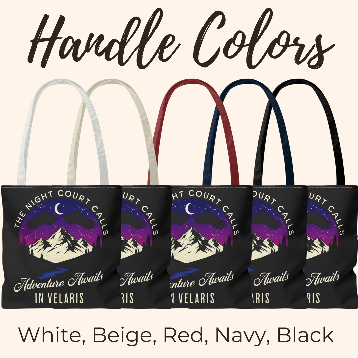 Velaris Adventure Awaits Tote Bag, ACOTAR Book Lover Gift, The Night Court Calls Bag, Bookish Tote, Booktok Merchandise - EternalAscension