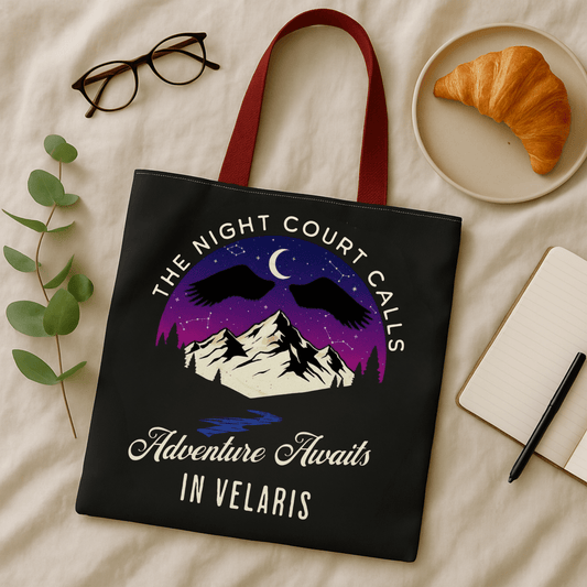 Velaris Adventure Awaits Tote Bag, ACOTAR Book Lover Gift, The Night Court Calls Bag, Bookish Tote, Booktok Merchandise - EternalAscension