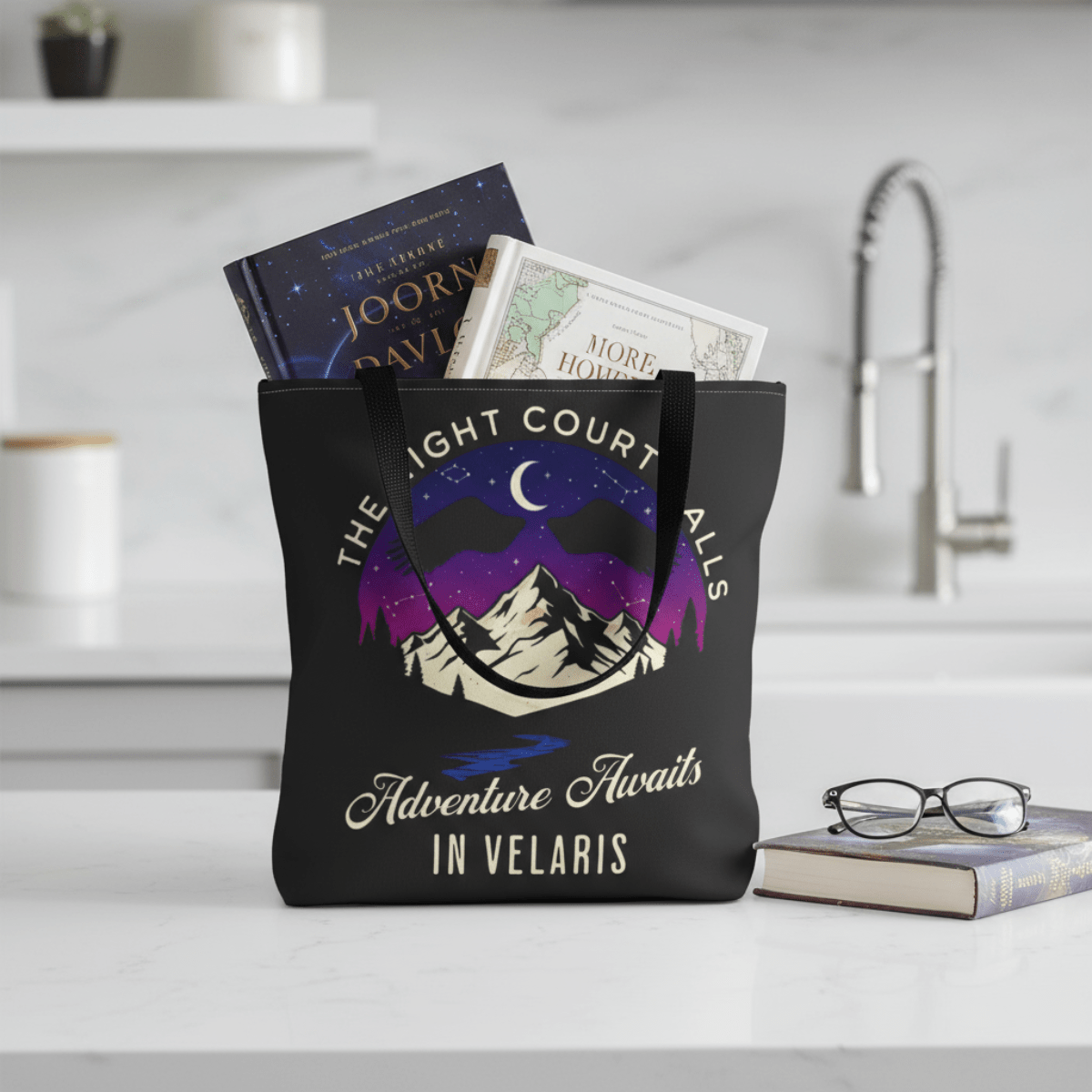 Velaris Adventure Awaits Tote Bag, ACOTAR Book Lover Gift, The Night Court Calls Bag, Bookish Tote, Booktok Merchandise - EternalAscension