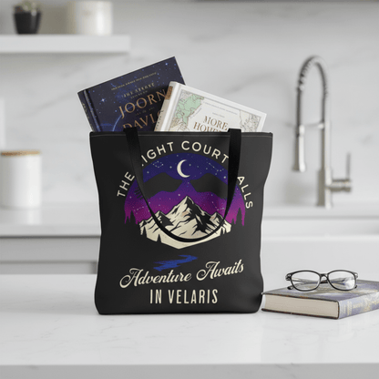 Velaris Adventure Awaits Tote Bag, ACOTAR Book Lover Gift, The Night Court Calls Bag, Bookish Tote, Booktok Merchandise - EternalAscension