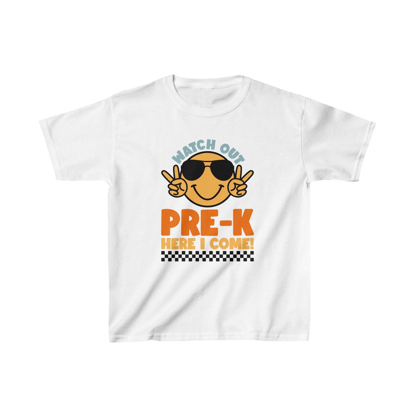 “WATCH OUT PRE - K HERE I COME!” Kids Heavy Cotton™ Tee - EternalAscension