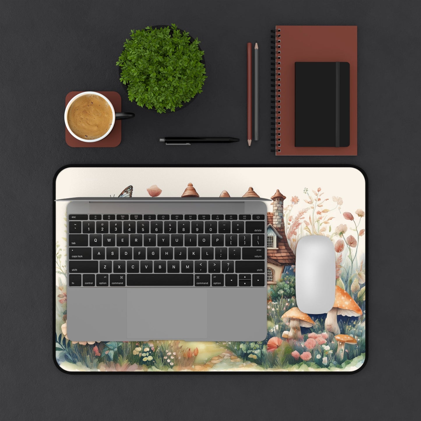 Whimsical Cottage Desk Mat - EternalAscension