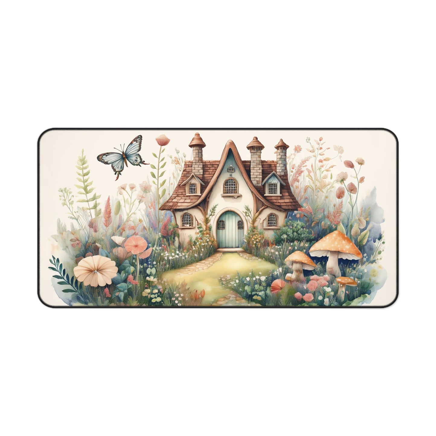 Whimsical Cottage Desk Mat - EternalAscension