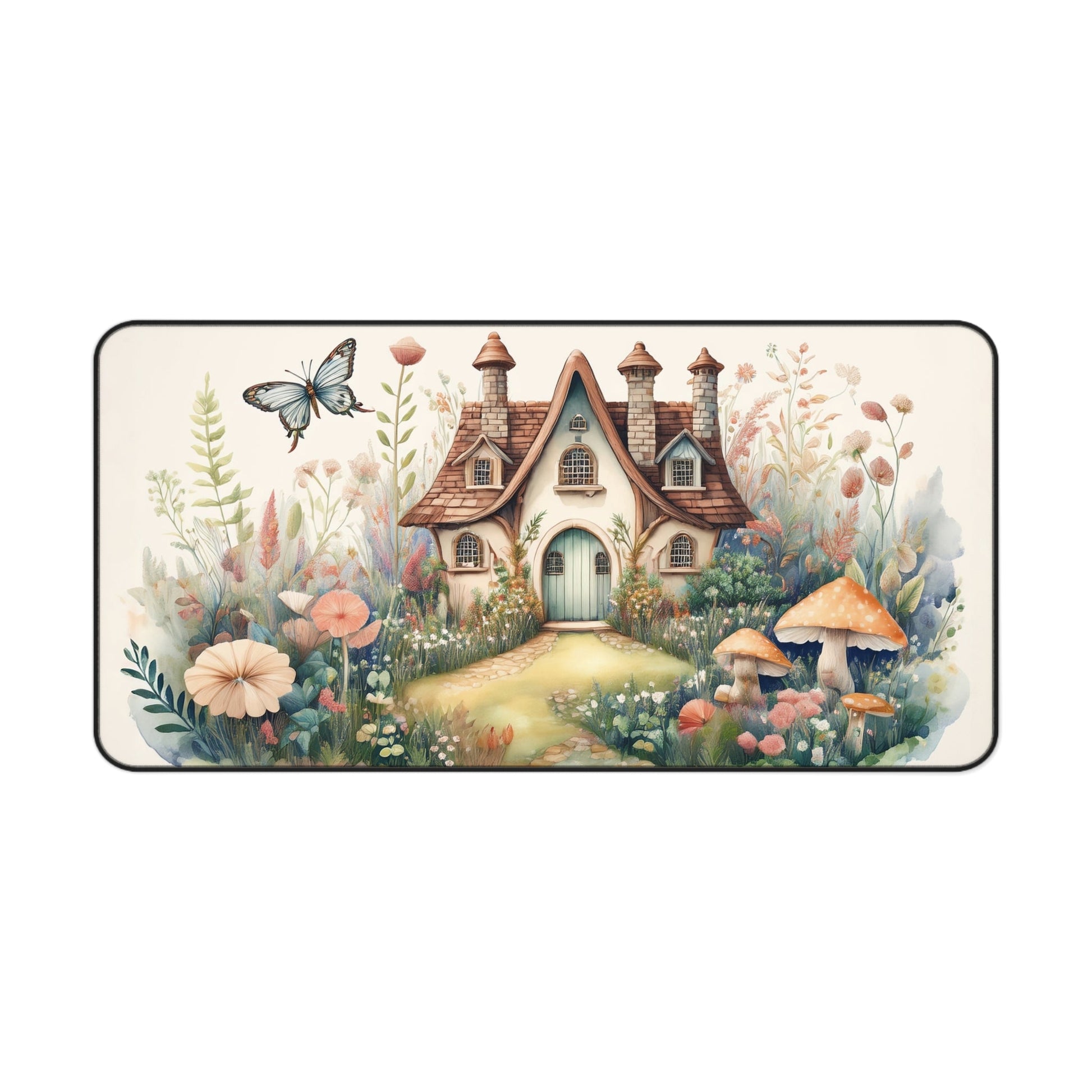 Whimsical Cottage Desk Mat - EternalAscension
