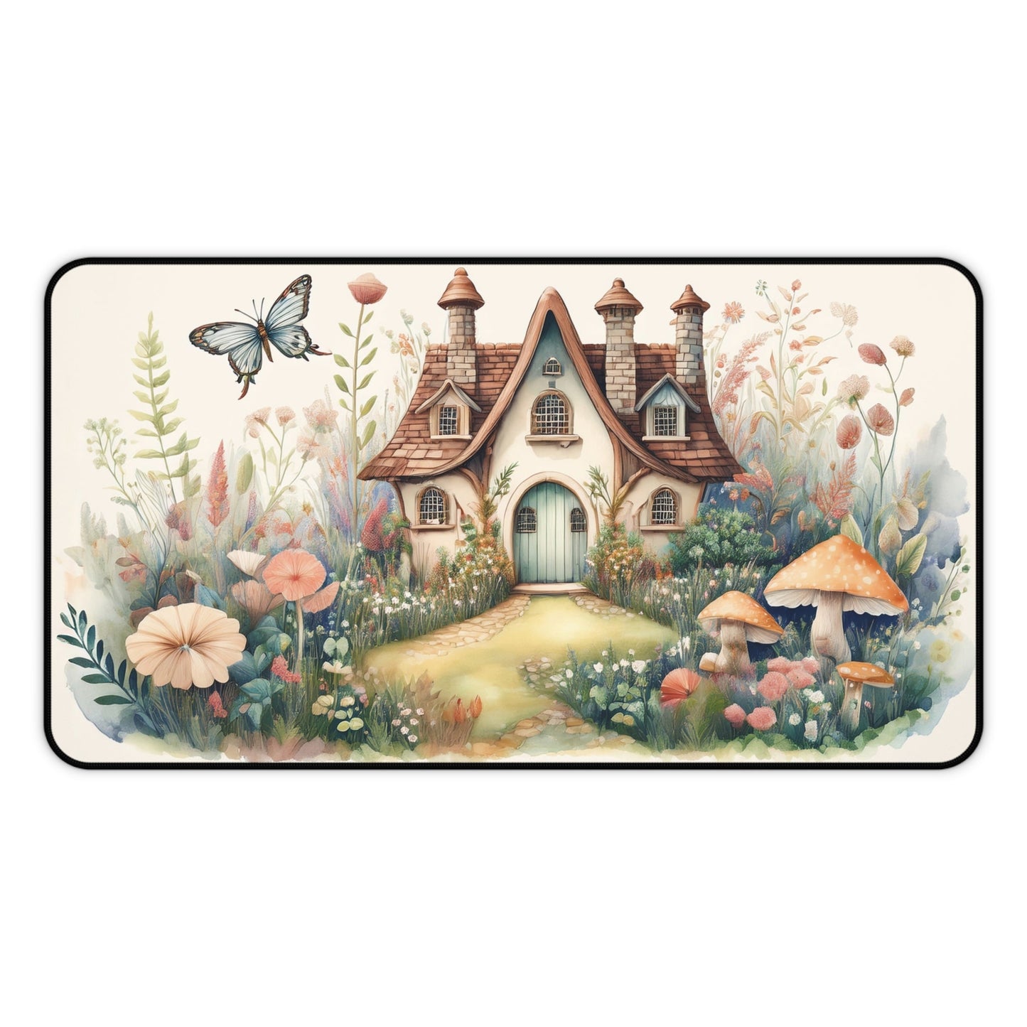 Whimsical Cottage Desk Mat - EternalAscension