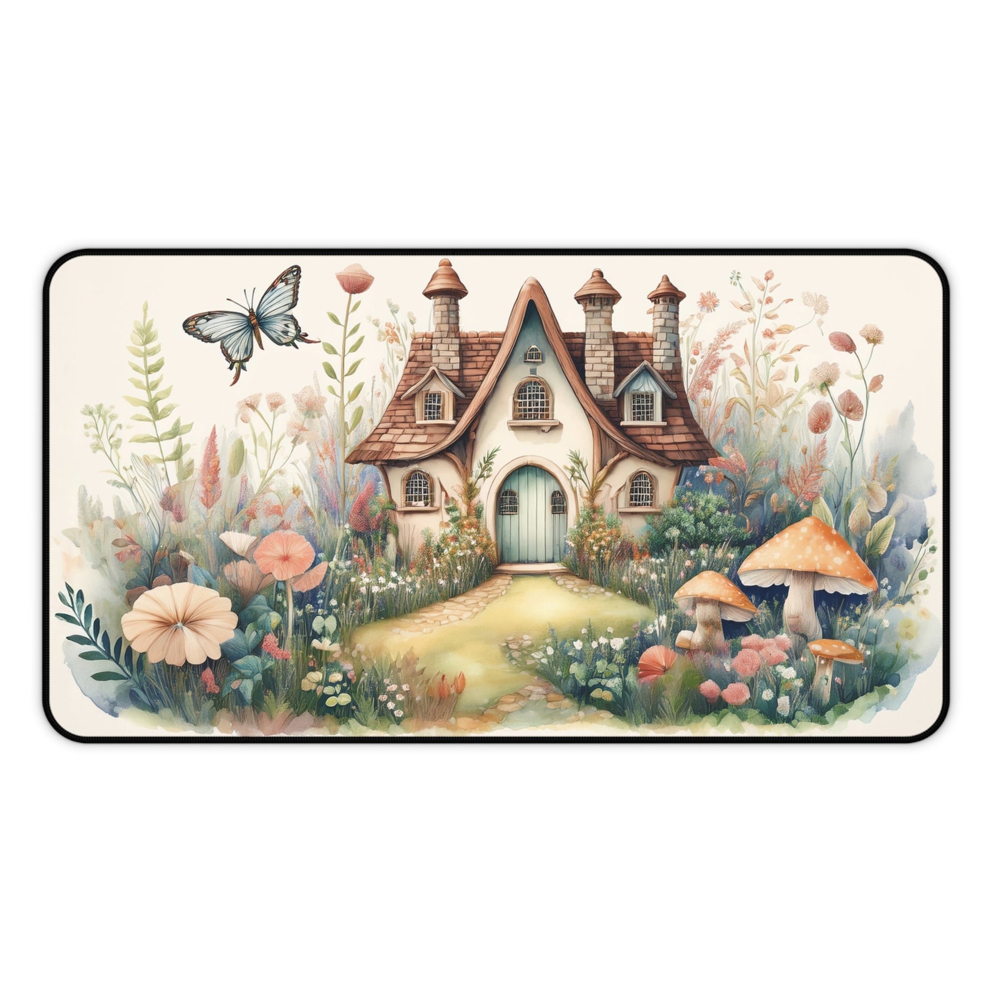 Whimsical Cottage Desk Mat - EternalAscension