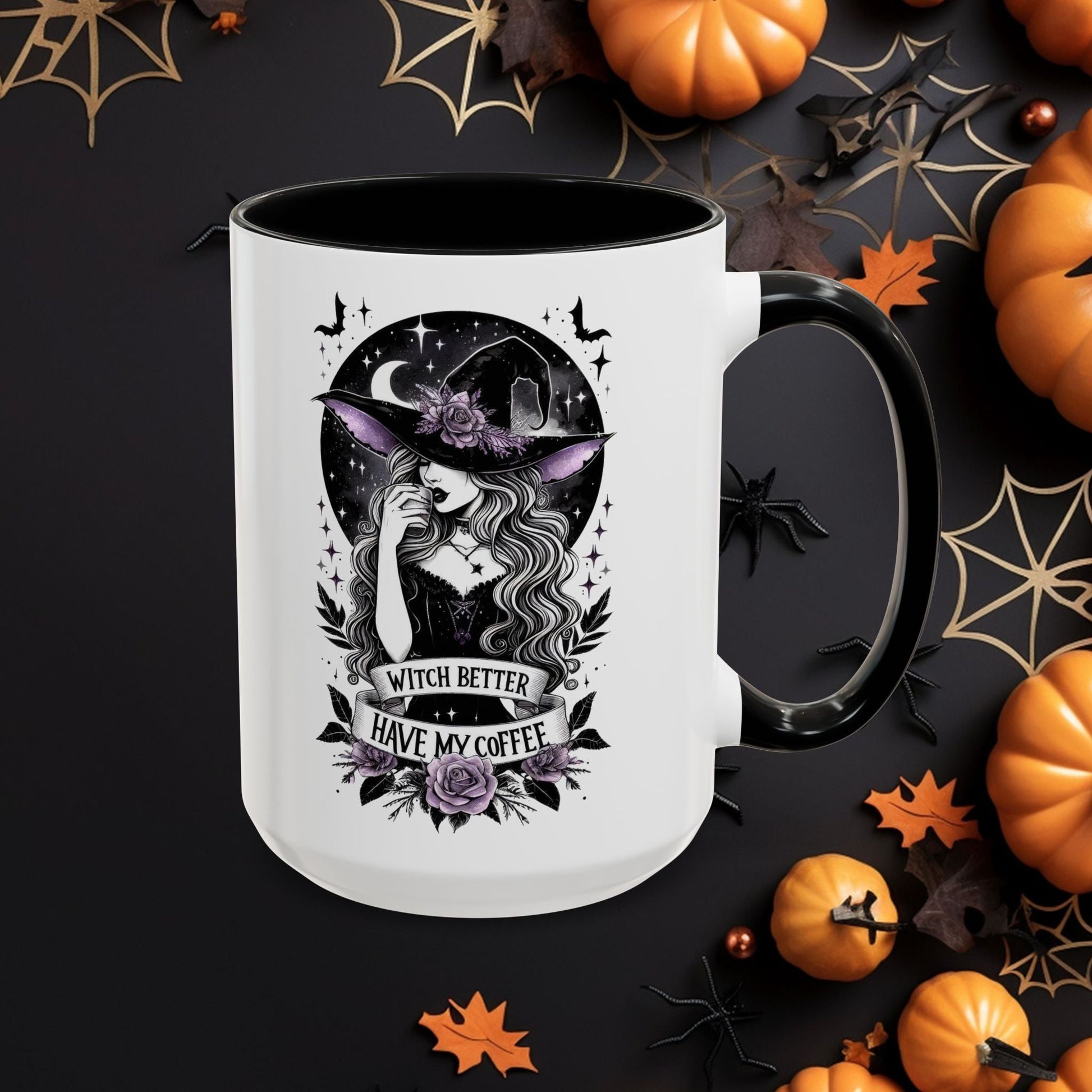 “Witch Better Have My Coffee” 🌙☕✨Accent Coffee Mug (11, 15oz) - EternalAscension