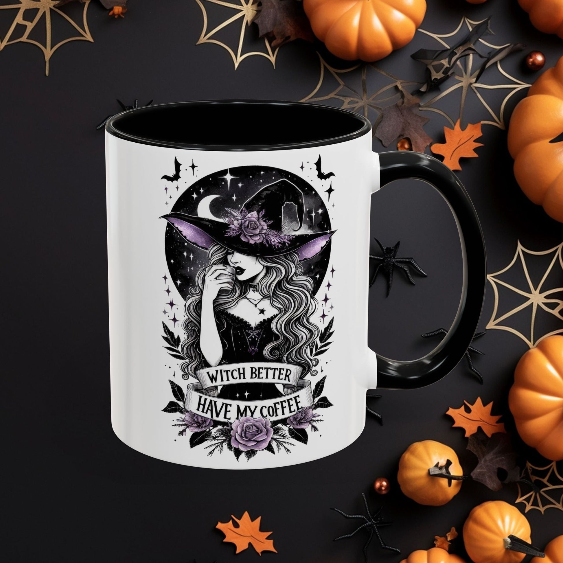 “Witch Better Have My Coffee” 🌙☕✨Accent Coffee Mug (11, 15oz) - EternalAscension