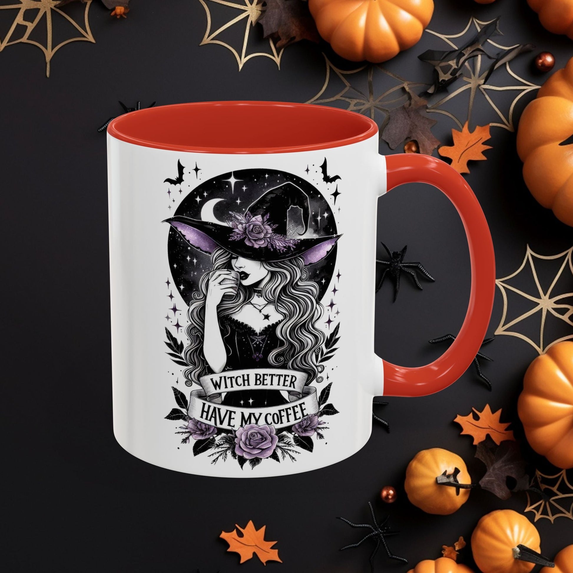 “Witch Better Have My Coffee” 🌙☕✨Accent Coffee Mug (11, 15oz) - EternalAscension