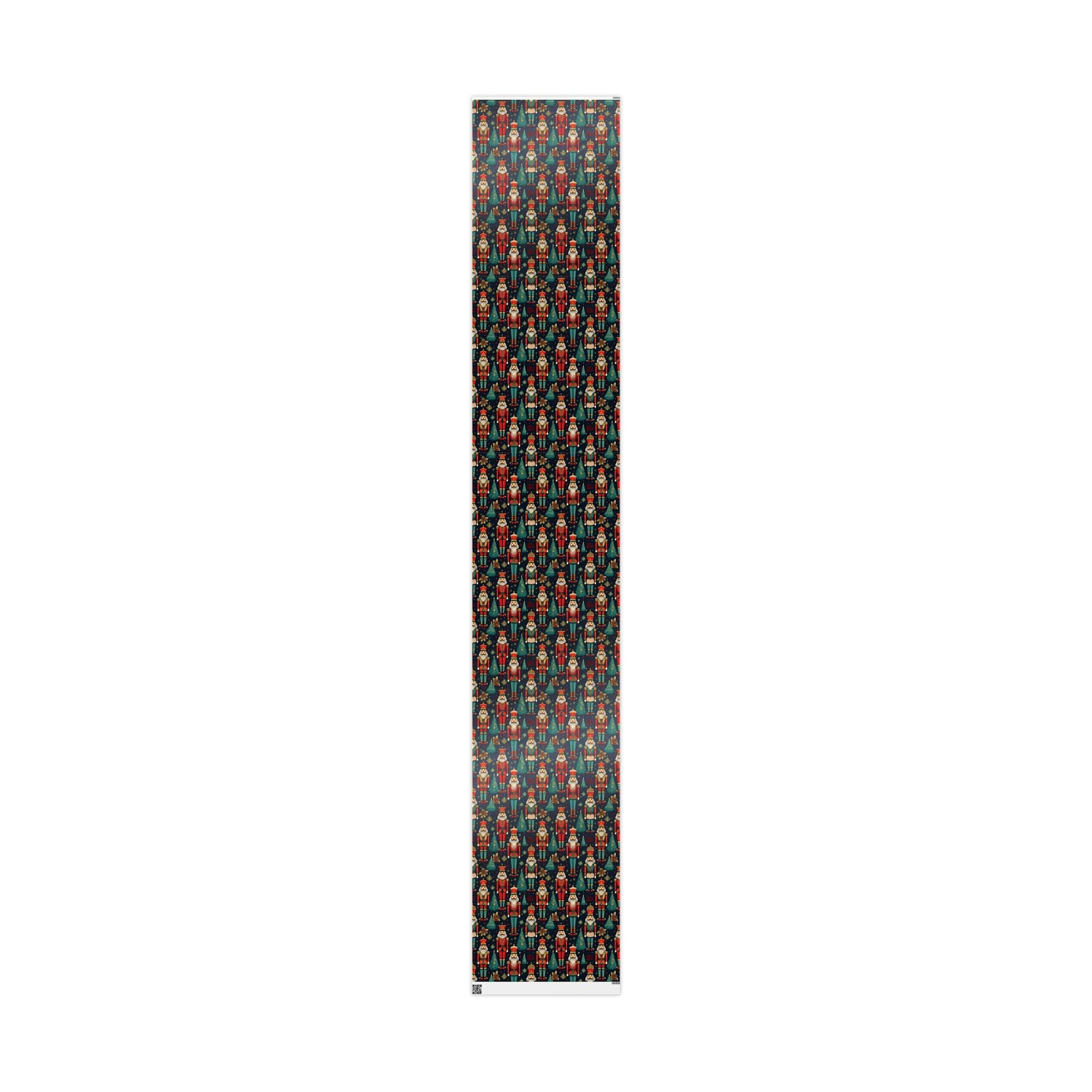 Wrapping Papers - Christmas Nutcracker Pattern, Holiday Gift Wrap, Festive Wrapping Paper Roll, Xmas Present Wrap, Gift Wrapping Supplies - EternalAscension