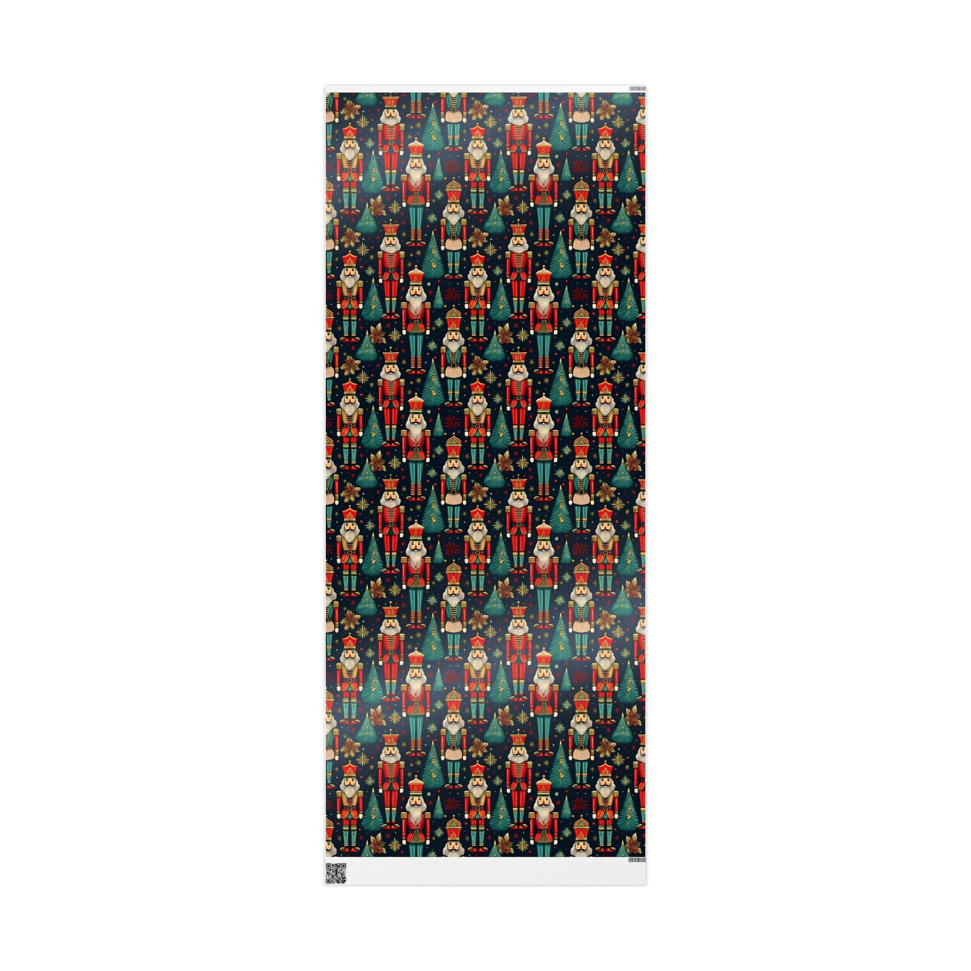 Wrapping Papers - Christmas Nutcracker Pattern, Holiday Gift Wrap, Festive Wrapping Paper Roll, Xmas Present Wrap, Gift Wrapping Supplies - EternalAscension
