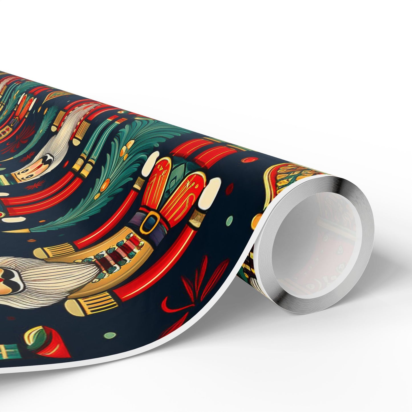 Wrapping Papers - Christmas Nutcracker Pattern, Holiday Gift Wrap, Festive Wrapping Paper Roll, Xmas Present Wrap, Gift Wrapping Supplies - EternalAscension