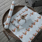Wrapping Papers, Festive Corgi on Sled Holiday Gift Wrap, Christmas Corgis Roll Wrap, Winter Wonderland Wrapping Paper, Cute Dog Santa Hat - EternalAscension