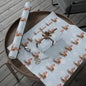 Wrapping Papers, Festive Corgi on Sled Holiday Gift Wrap, Christmas Corgis Roll Wrap, Winter Wonderland Wrapping Paper, Cute Dog Santa Hat - EternalAscension