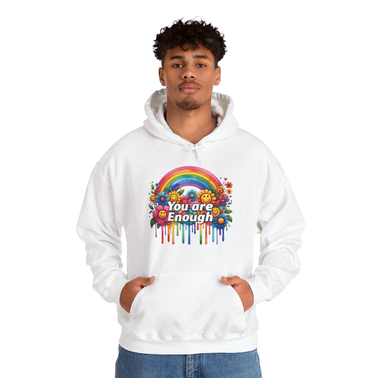 YOU ARE ENOUGH! Unisex Heavy Blend™ Hooded Sweatshirt - EternalAscension