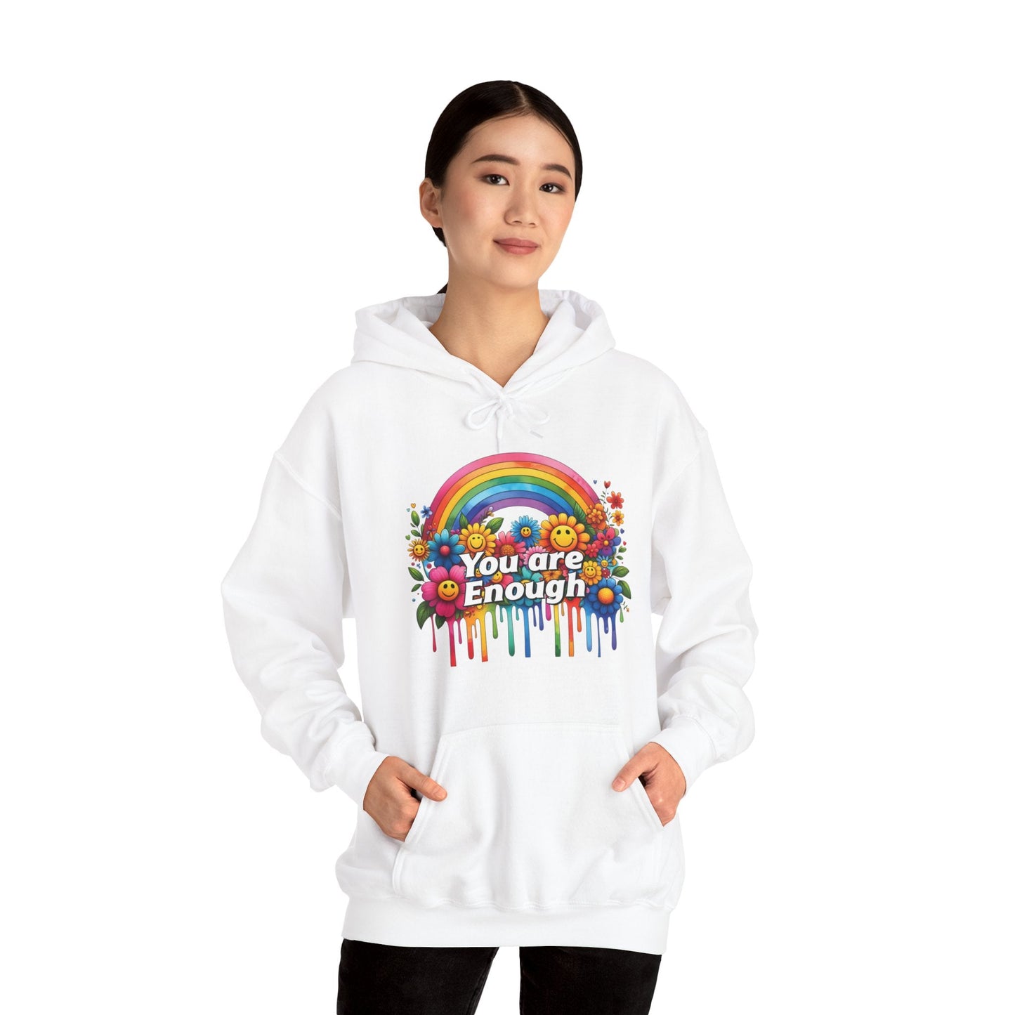 YOU ARE ENOUGH! Unisex Heavy Blend™ Hooded Sweatshirt - EternalAscension
