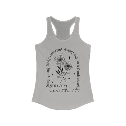 You Are Worth It! Women's Ideal Racerback Tank - EternalAscension